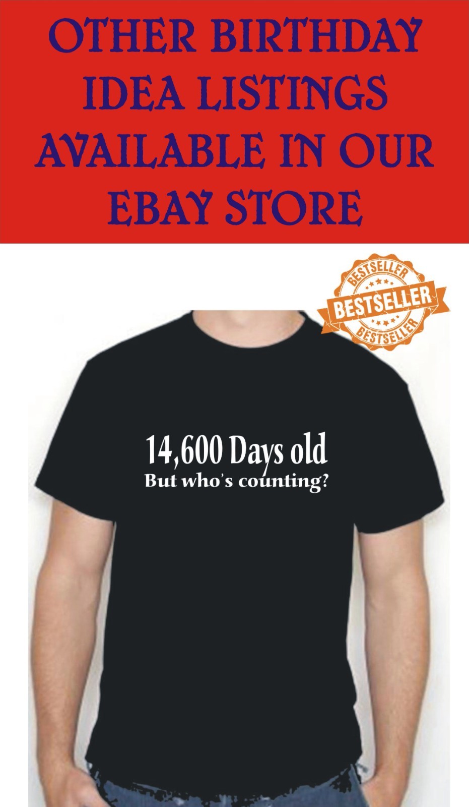 60th BIRTHDAY T-shirt / Tee / 21900 Days Old / Spoof / Joke / Christmas / S-XXL