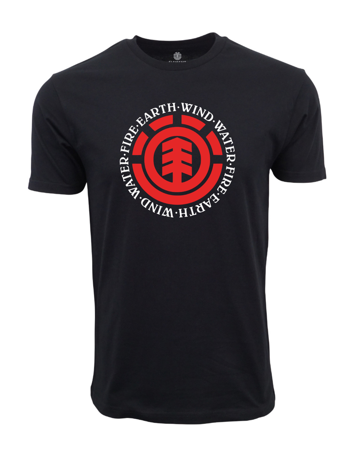 ELEMENT SKATE CO MENS EARTH WIND FIRE WATHER GRAPHIC T SHIRT BLACK