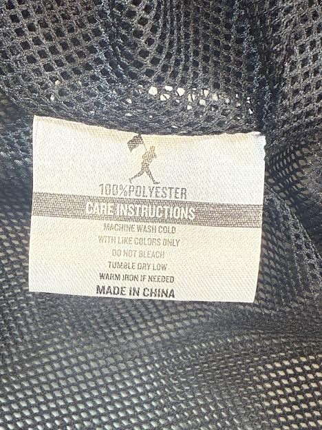 Baseballism WINFIELD Windbreaker Rain Jacket Black/Gray Size 3XL Authentic Fan