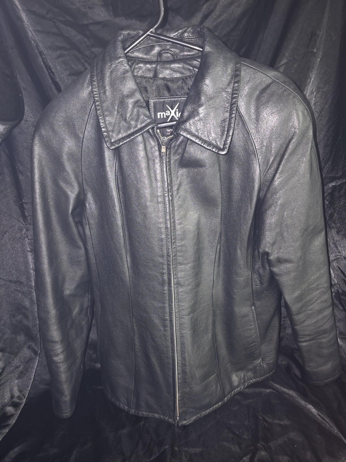 Wilsons Leather Experts MAXIMA Jacket Zip Front Women’s Medium 100% Leather