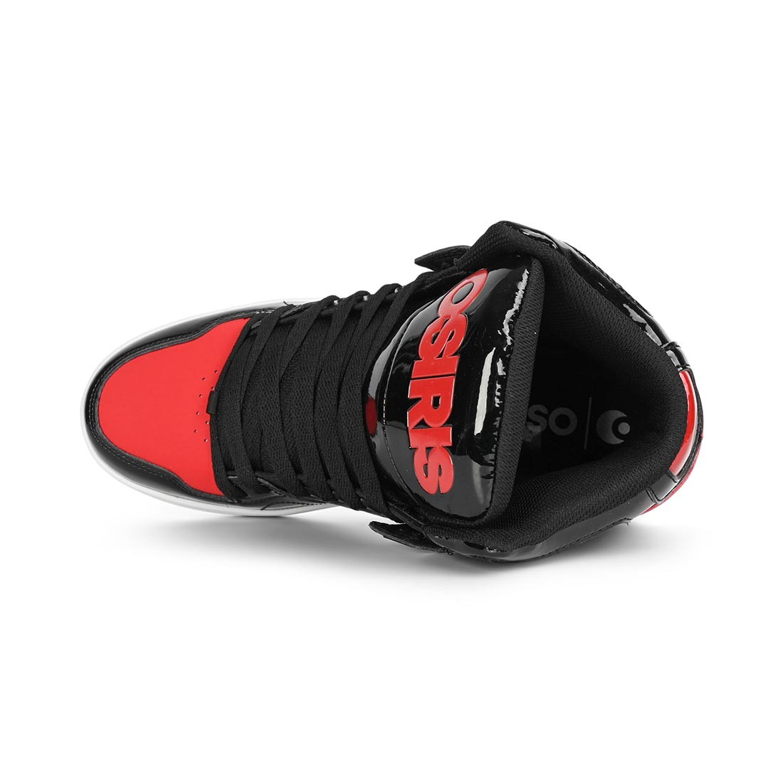 Osiris NYC 83 CLK High Top Shoes – Black/Black/Red