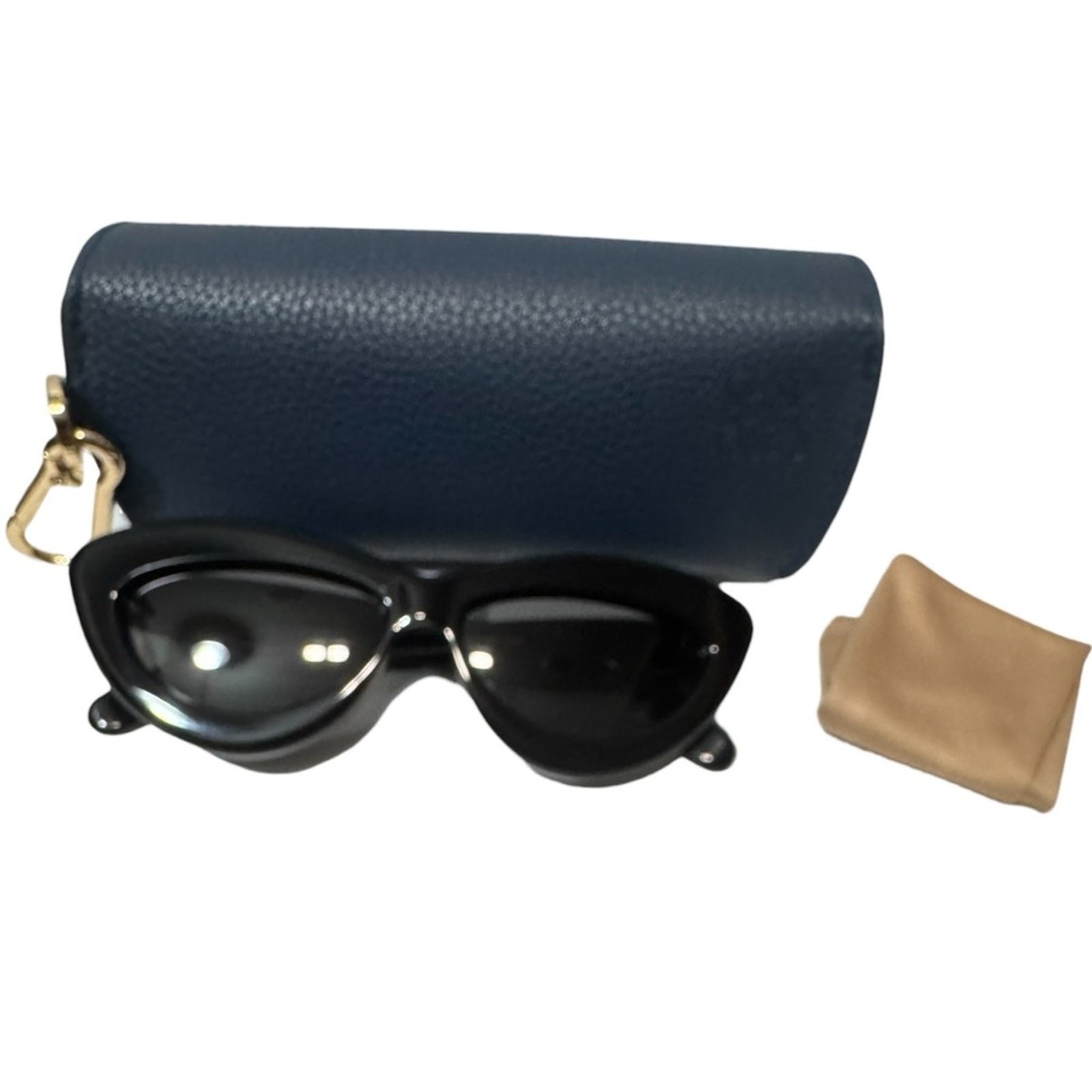 LOEWE Curvy Cat Eye Sunglasses Style #: LW40096I w/ BRANDED Case & Dustcloth EUC