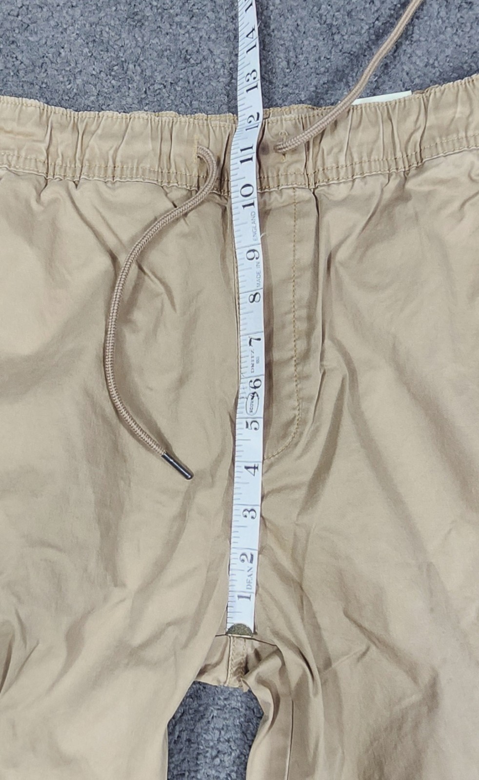 Men’s Jogger Pants Size S 28-30 Khaki “2 PACK” Twill Elastic Waist No Boundaries