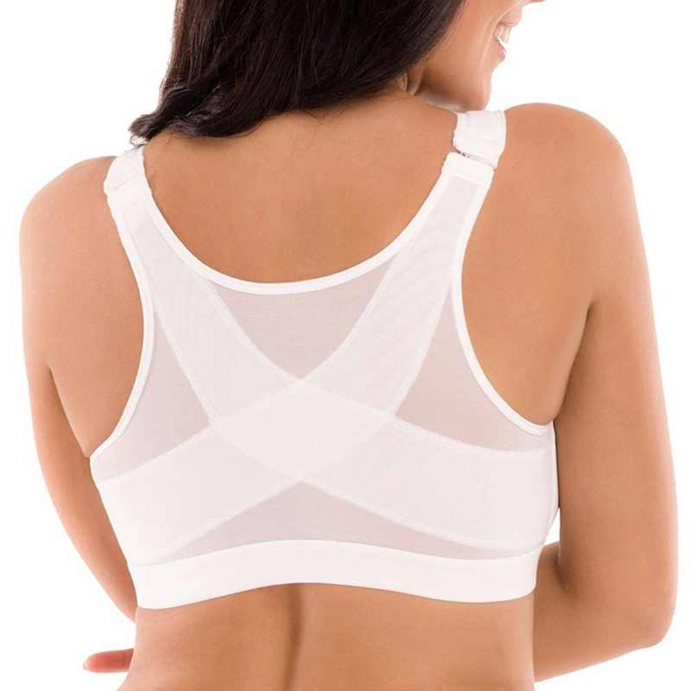 Women Posture Corrector Bra Wireless Back Support Lift Up Yoga Front Closure Bra