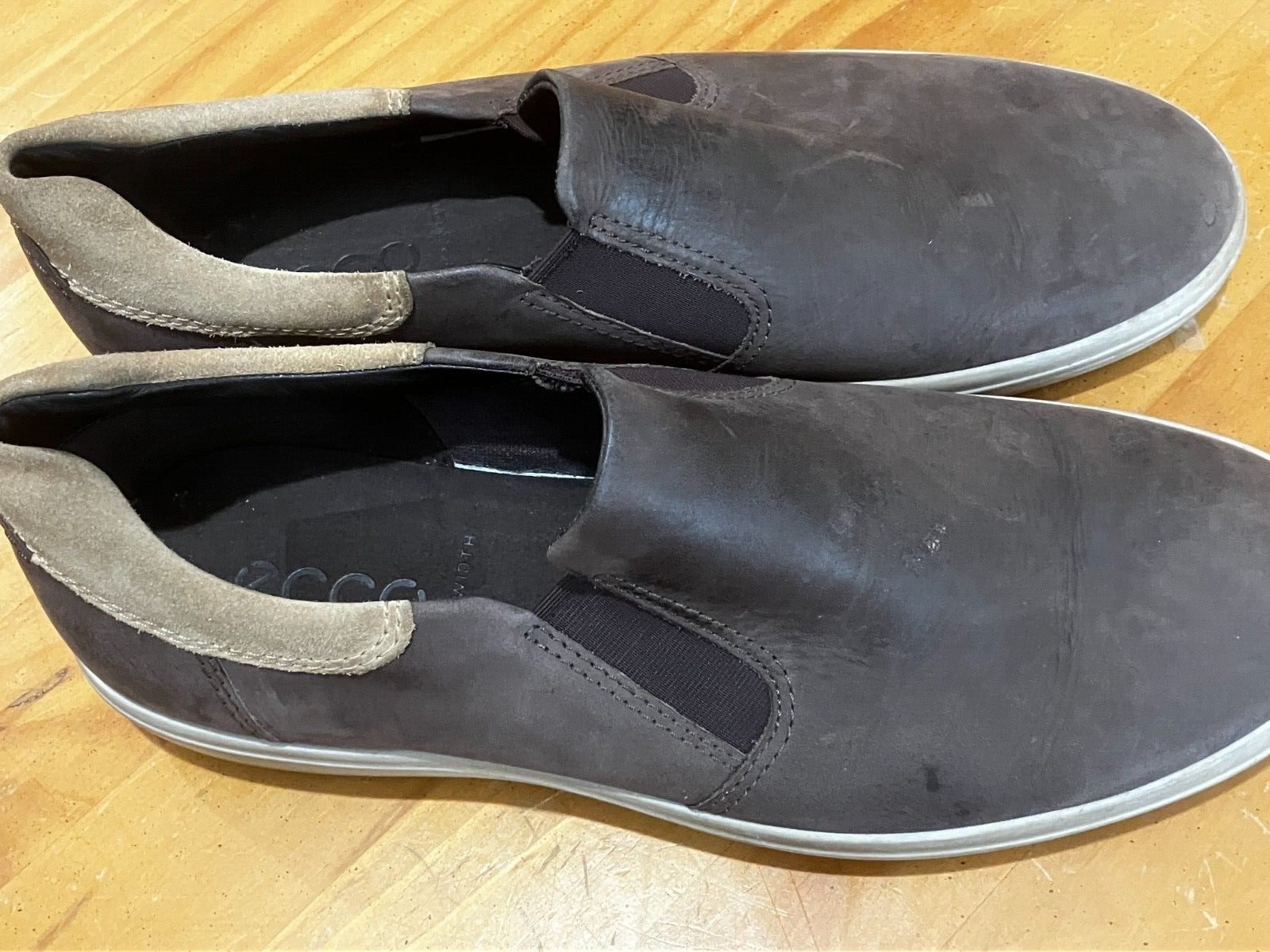 ECCO Soft 7 Step-In Fashion Sneakers Cocoa Brown Size 46 EU 12/12.5 US 11.5 UK