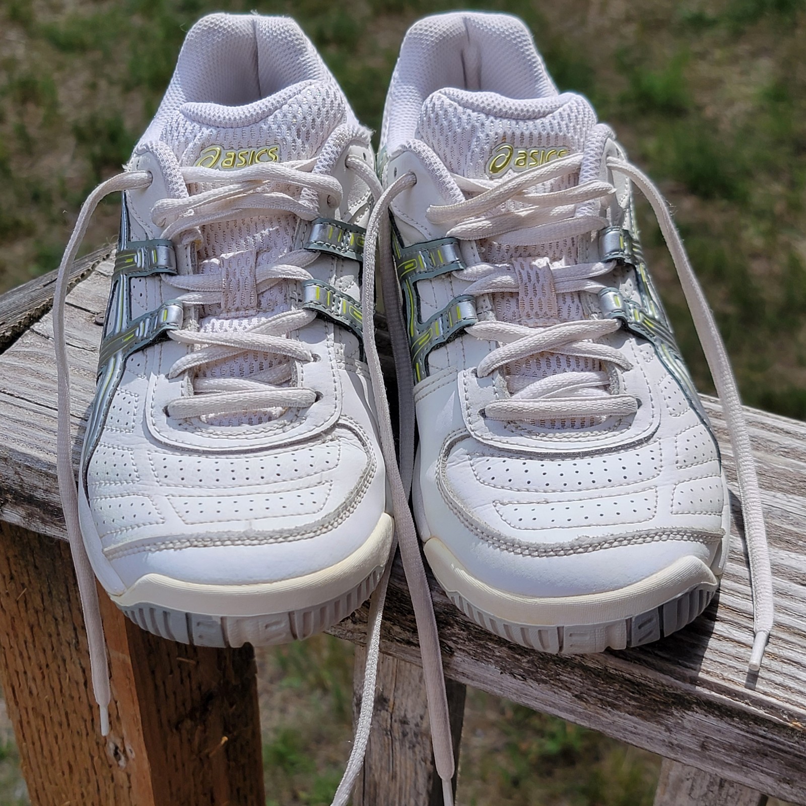 Asics Gel Dedicate E955L Tennis Pickleball Court Shoes W7.5 Nonmarking Sole