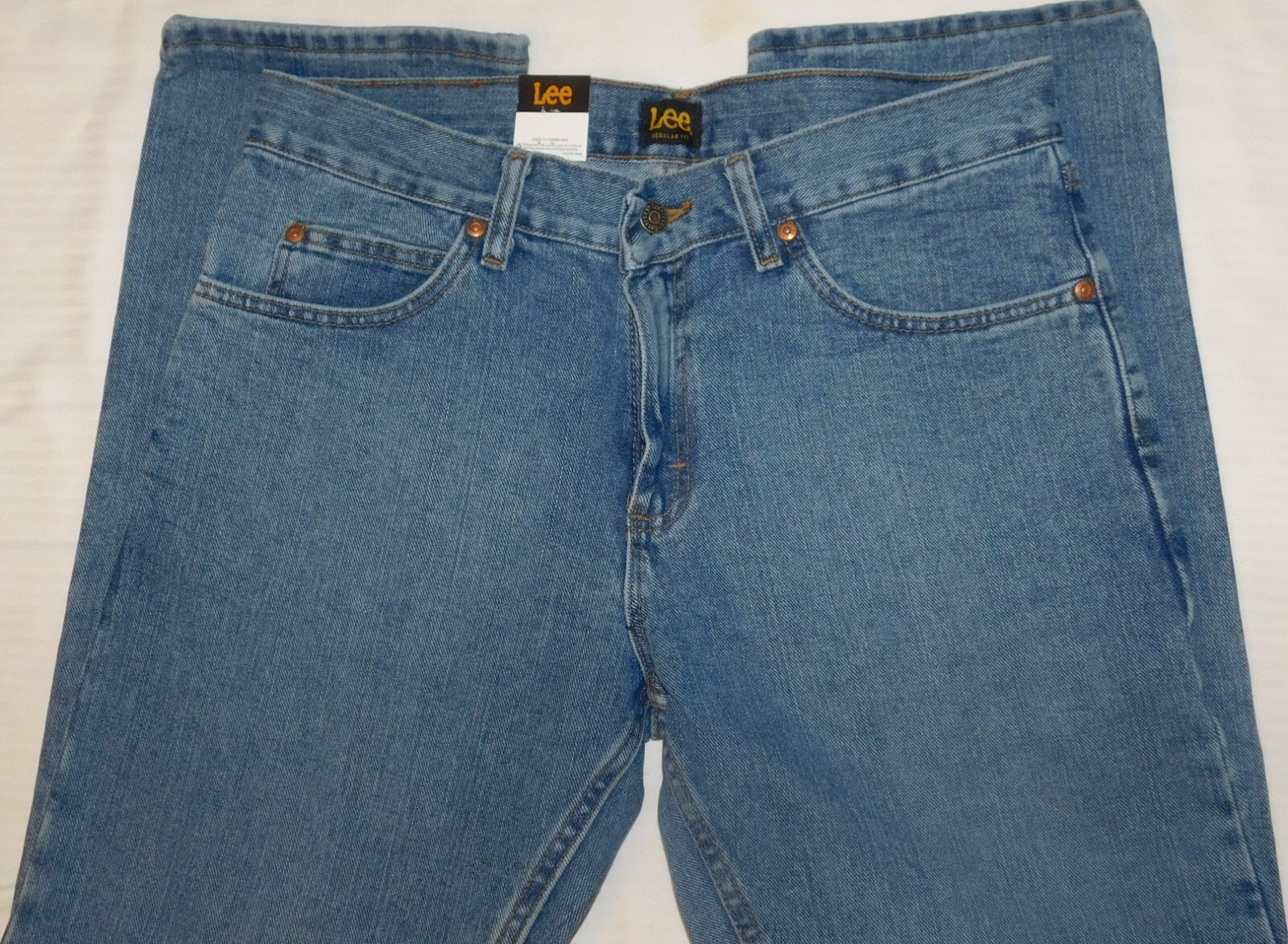 LEE Regular Jeans Straight Leg Regular Seat & Thigh Blue Wash Vintage Stone