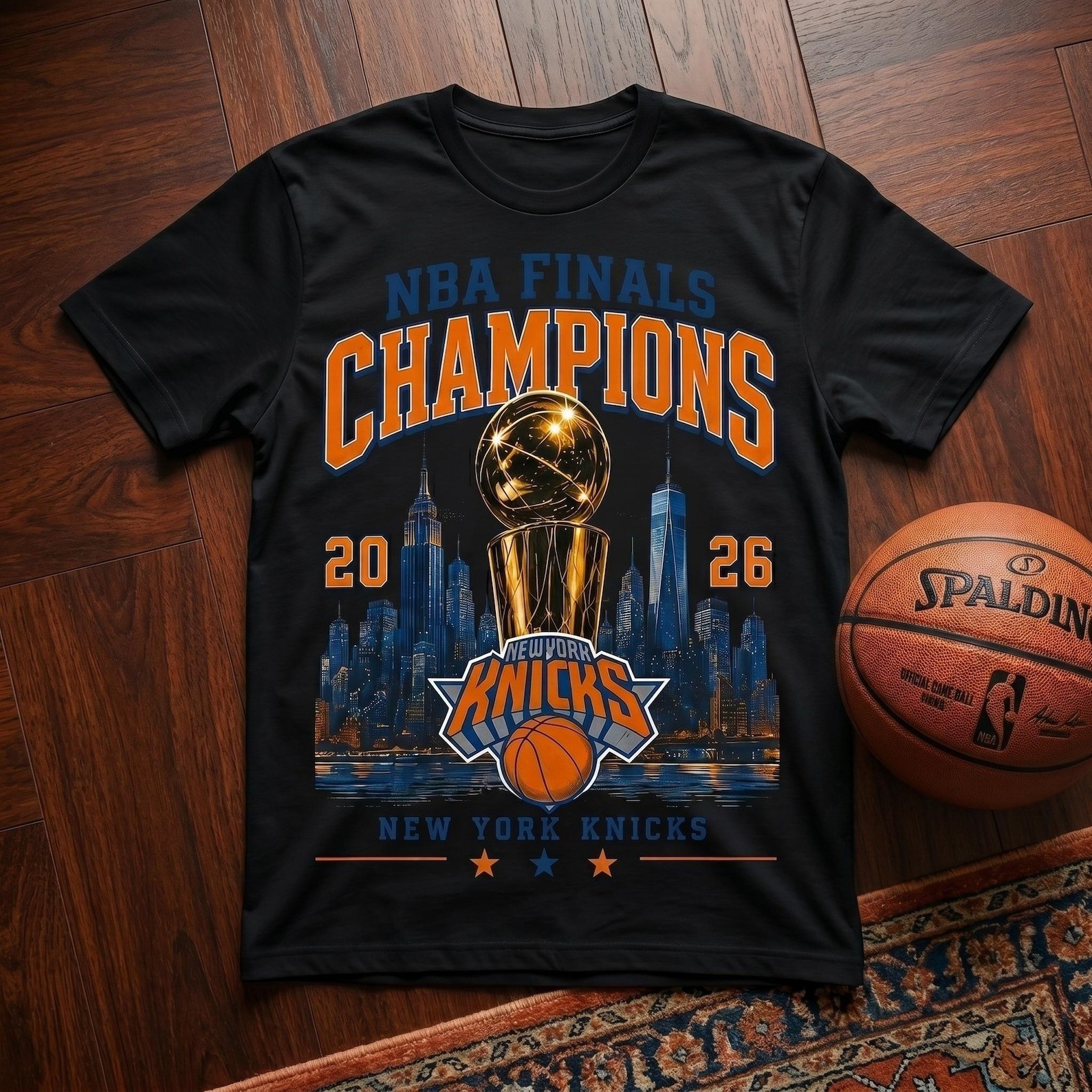 New York Basketball Fan Tee, City Hoops Graphic Shirt