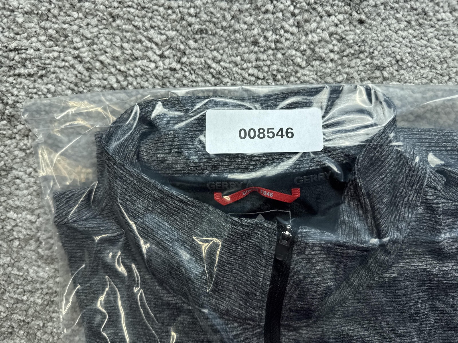 Gerry Pullover Mens M Gray 1/4 Zip Long Sleeve Mock Neck Breathable Tagless