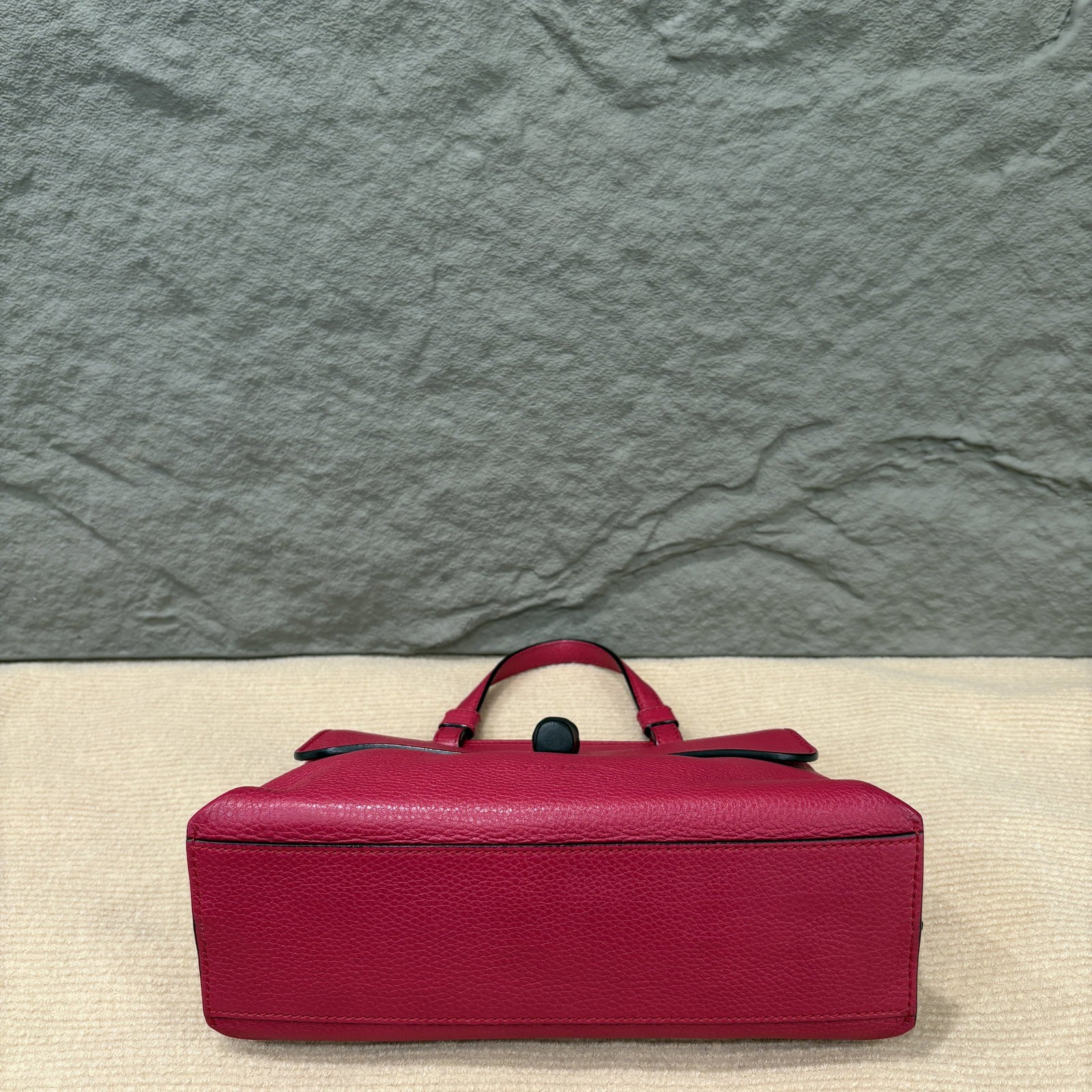 Gucci Bamboo Small Bamboo Daily Top Handle Bag Red Calfskin (ws1210o3)