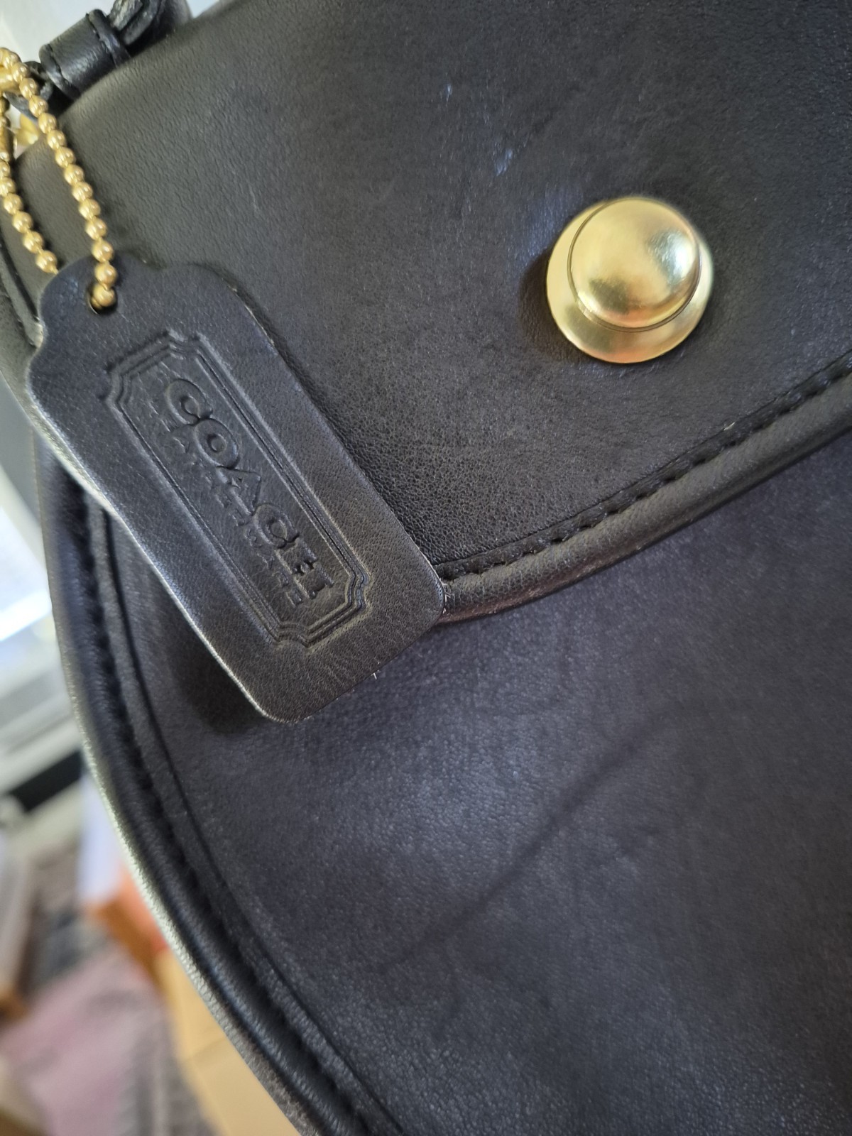 VintageRARE Authenticated Coach DERBY purse Black Turn Lock Crossbody Top Handle
