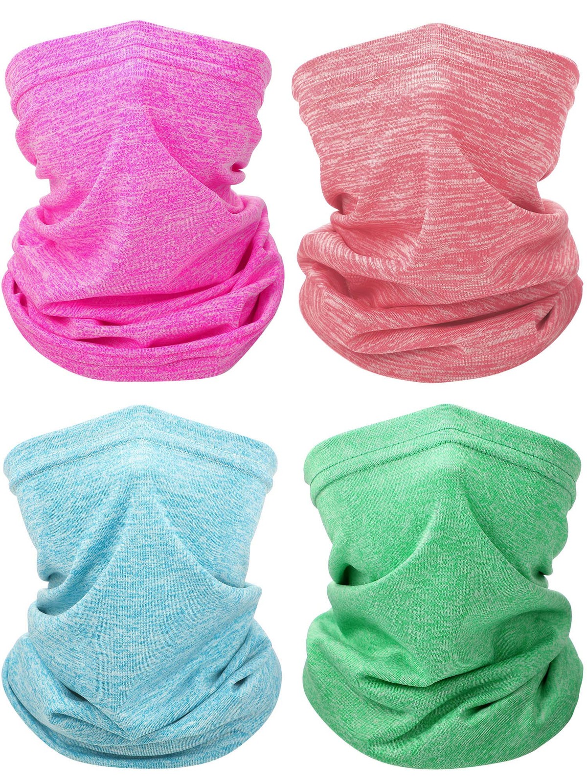 SATINIOR 4 Pieces Kids approx. 8.7 x 12 inches, Magenta, Pink, Green, Cyan