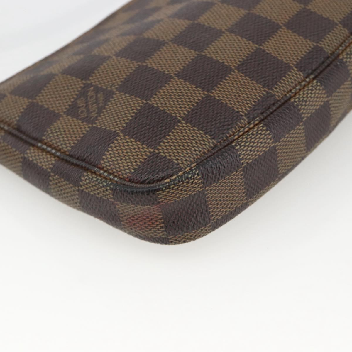 LOUIS VUITTON Damier Ebene Pochette Accessoires Pouch N41206 LV Auth BAZ759