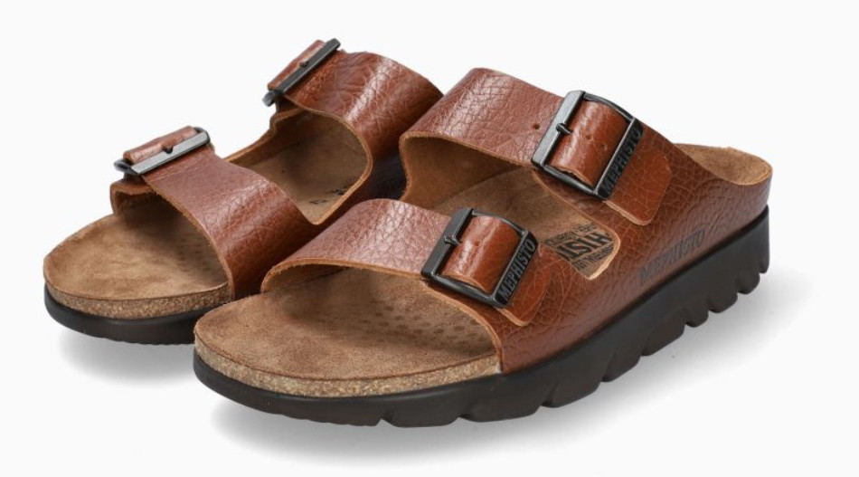 Mephisto Zonder Desert Tan Grain Comfort Sandal Slide Men’s EU Sizes 40-48 NEW!!