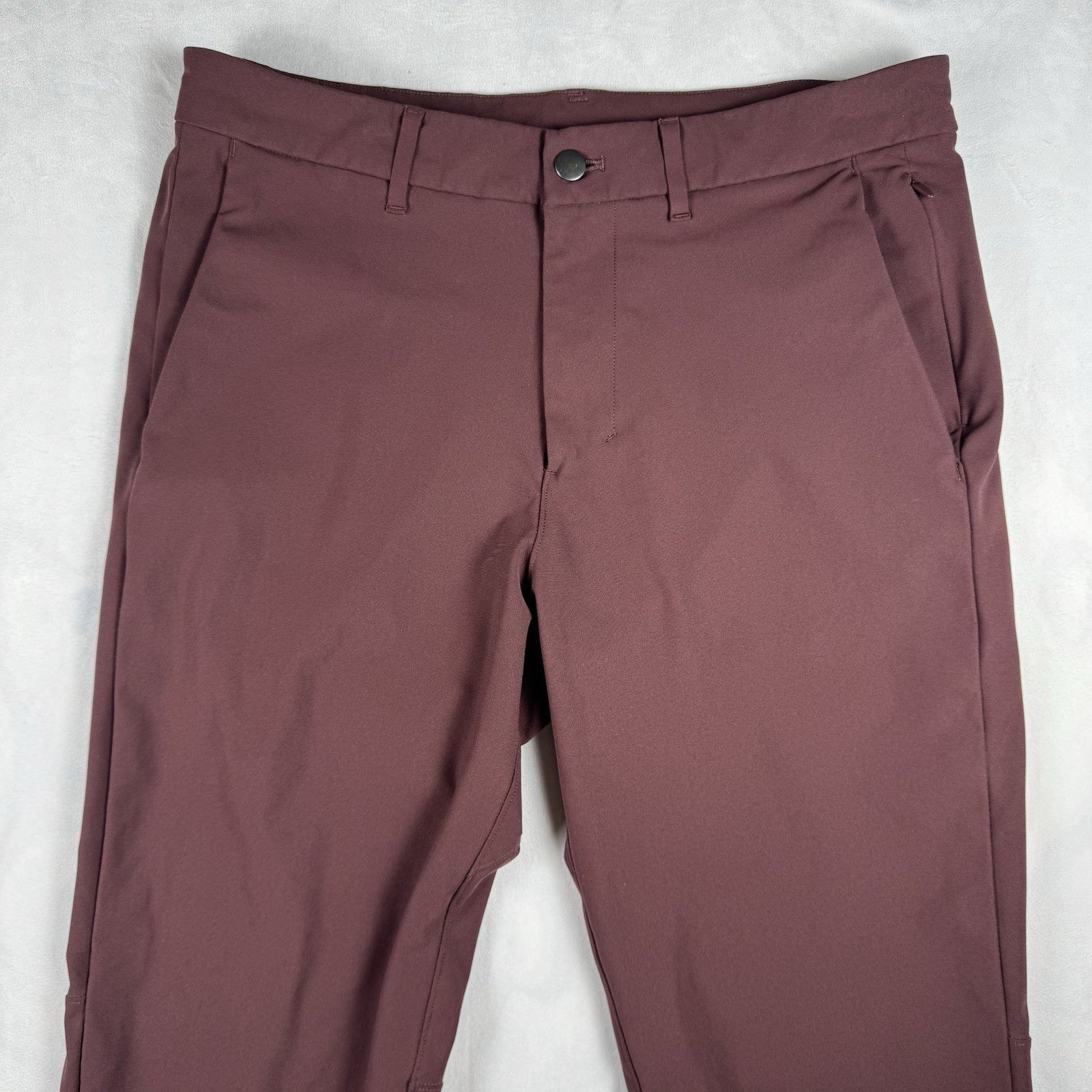 Lululemon Mens Pants Size 32″x30″ Commission Maroon Performance Stretch Slim