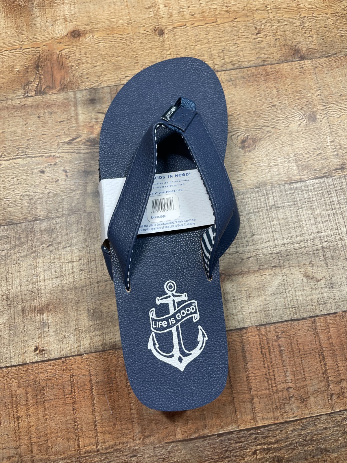 Life Is Good Flip Flops Mens Size- 9 US Blue