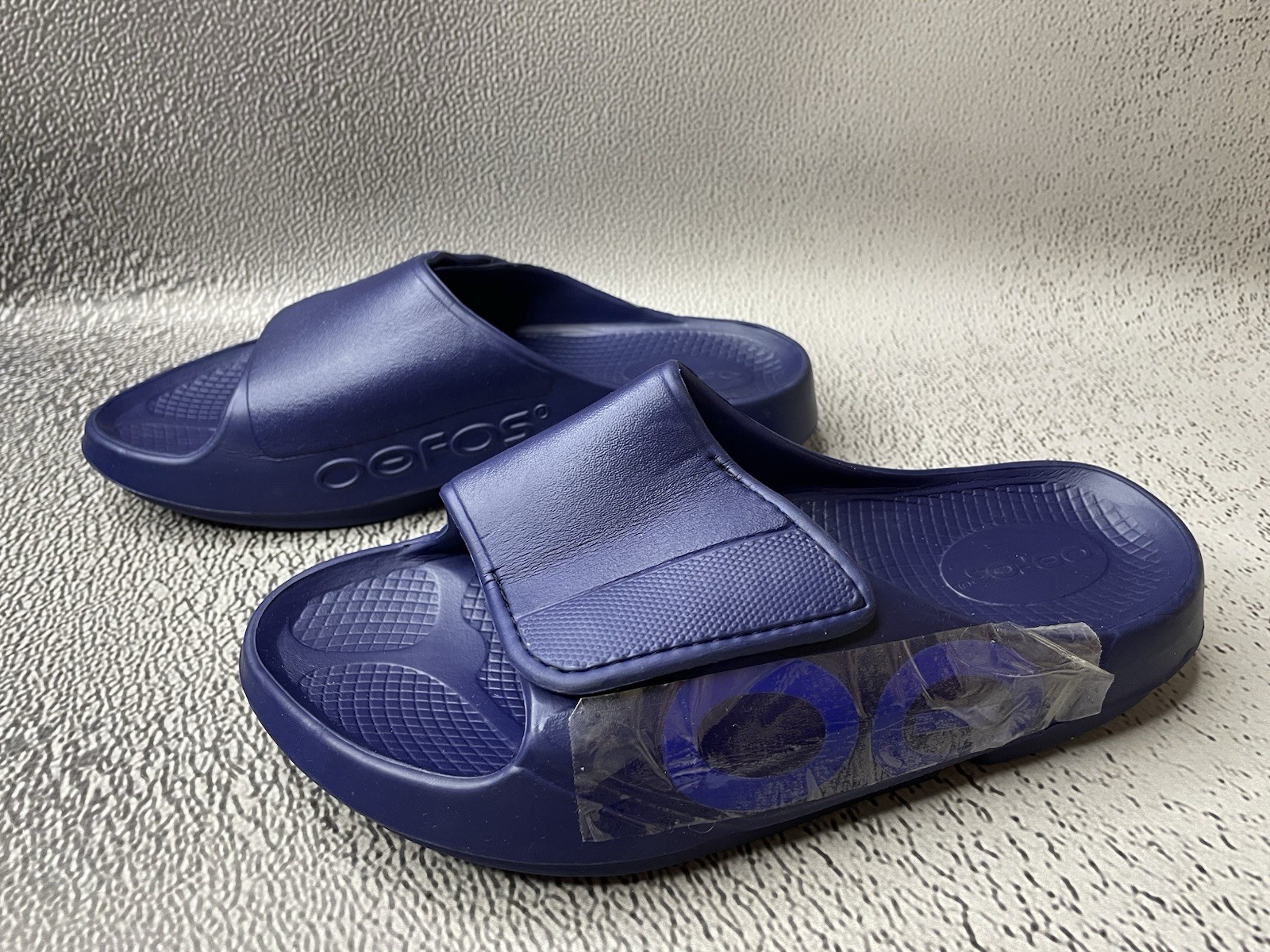 New OOFOS Unisex Blue OOahh Sport Flex Slide Shoes Size US M 7 W 9