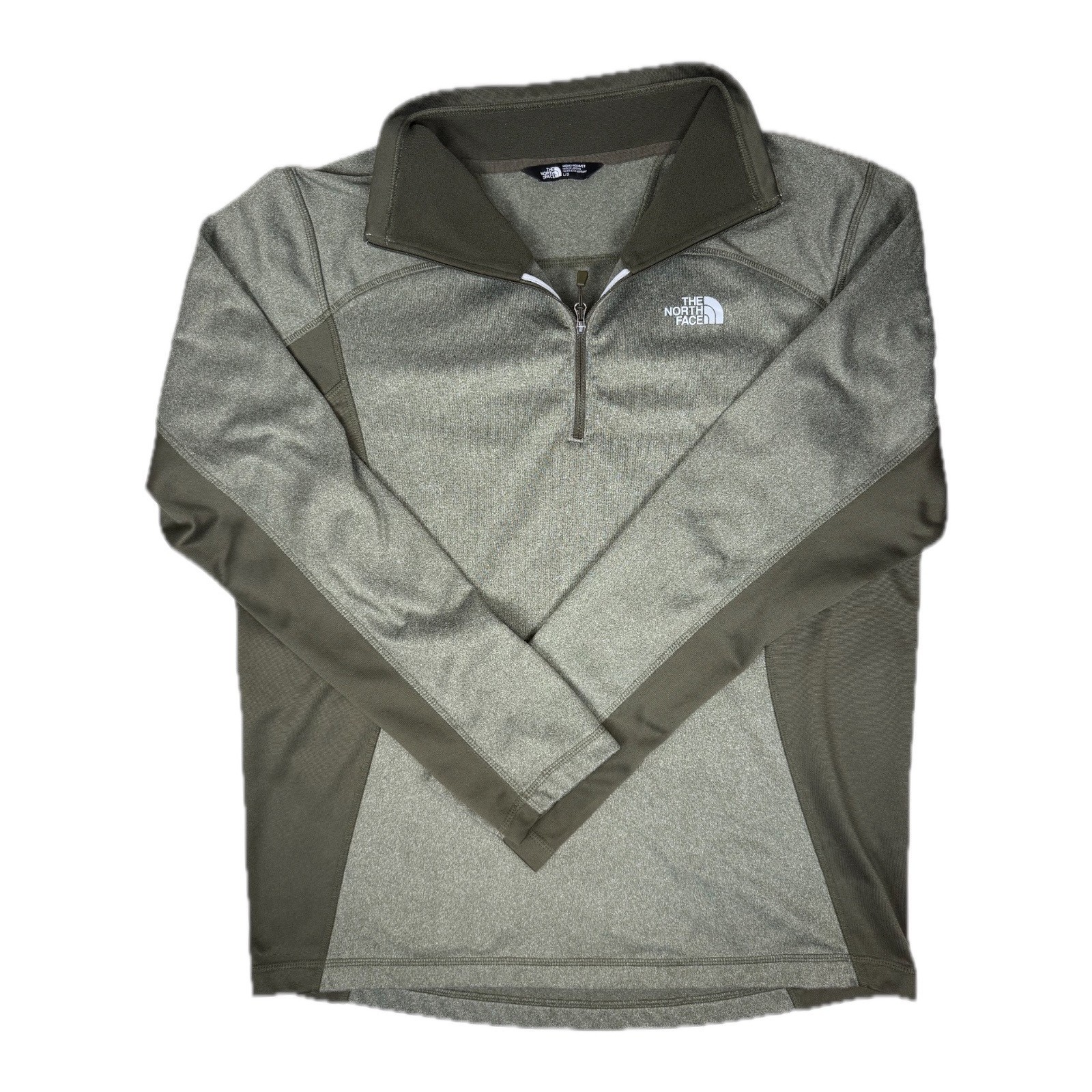The North Face Men’s Large Olive Gray 1/4 Zip Performance Pullover