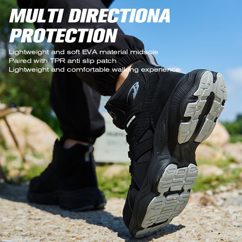 Mens Steel Toe Work Boots Safety Shoes Indestructible Sneakers Lightweight Shoes