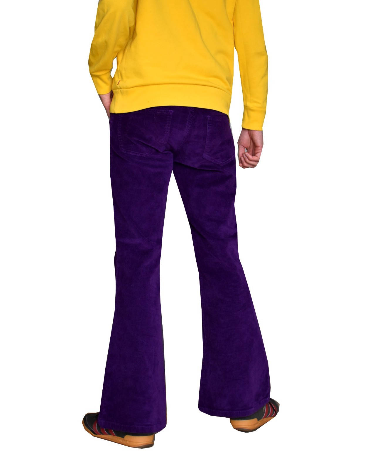 Men’s Bell Bottoms Flared Pants – Retro Corduroy Flares – 60s 70s Hippie Mod