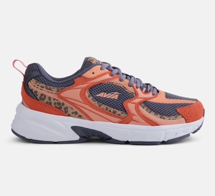 Avia Women’s Lace Up Running Shoes 5000 Athletic Performance Sz 6 Cheetah Coral