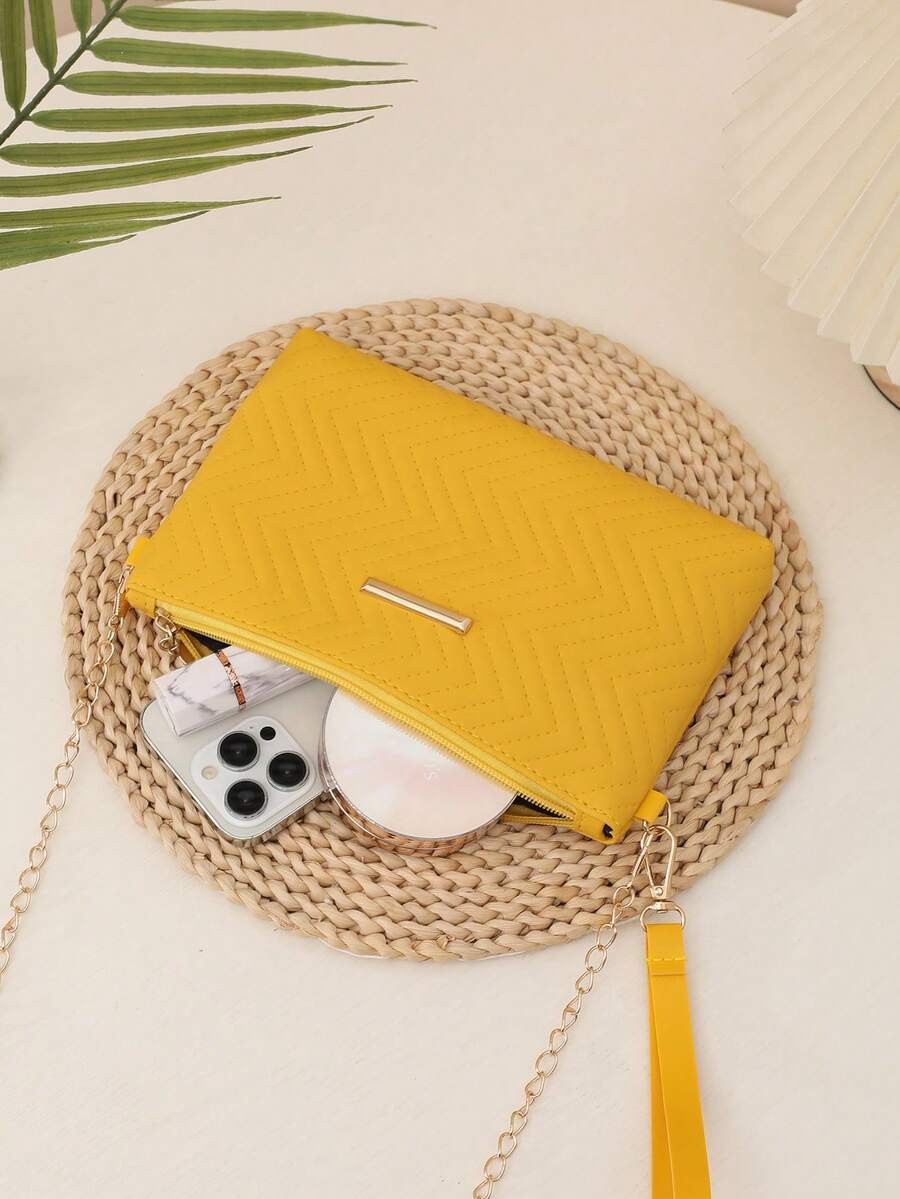 Small Square Bag Women PU Leather Crossbody Chain Purse Casual Shoulder Mini
