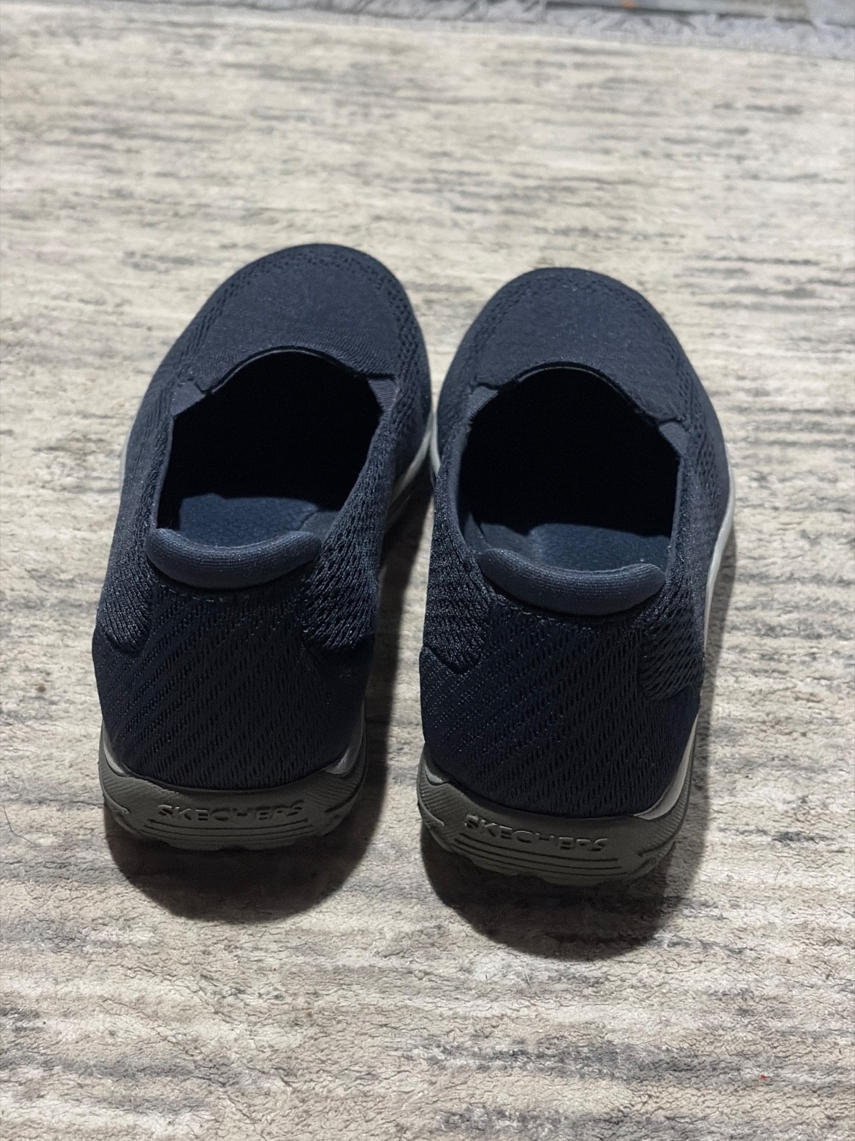 Skechers Relaxed Fit: Reggae Fest – Willows Vibe shoes featuring a navy engineer
