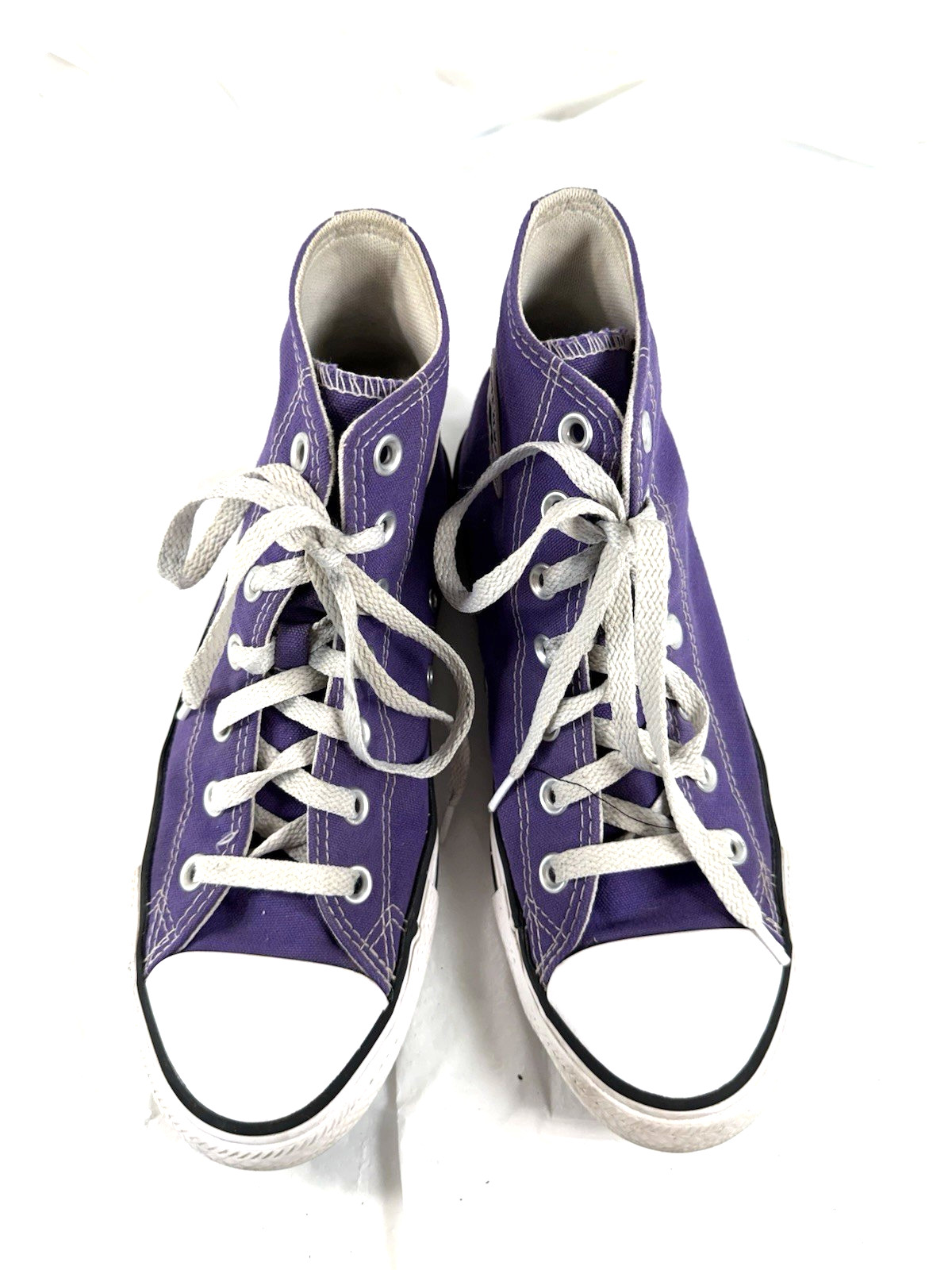 Converse Chuck Taylor All Star High Top Purple Canvas Sneakers 137833F Wo’s 8