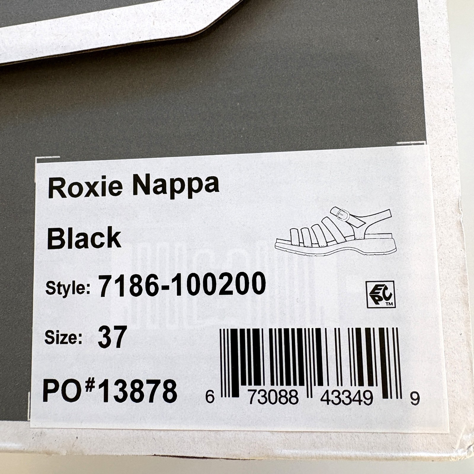 Dansko Roxie Sandals Nappa Leather Strappy Black Size 37 US 7 NEW