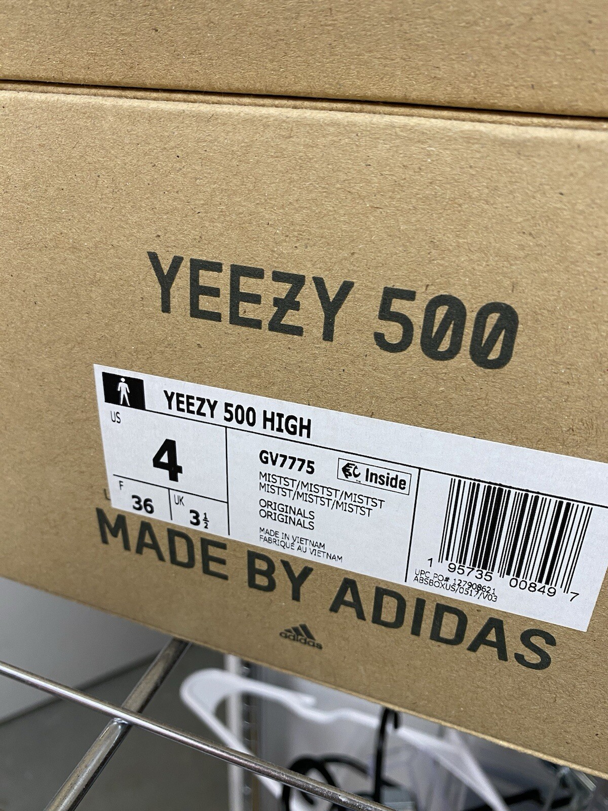 Adidas Yeezy Boost 500 High Mist GV7775 Size 4 Authentic