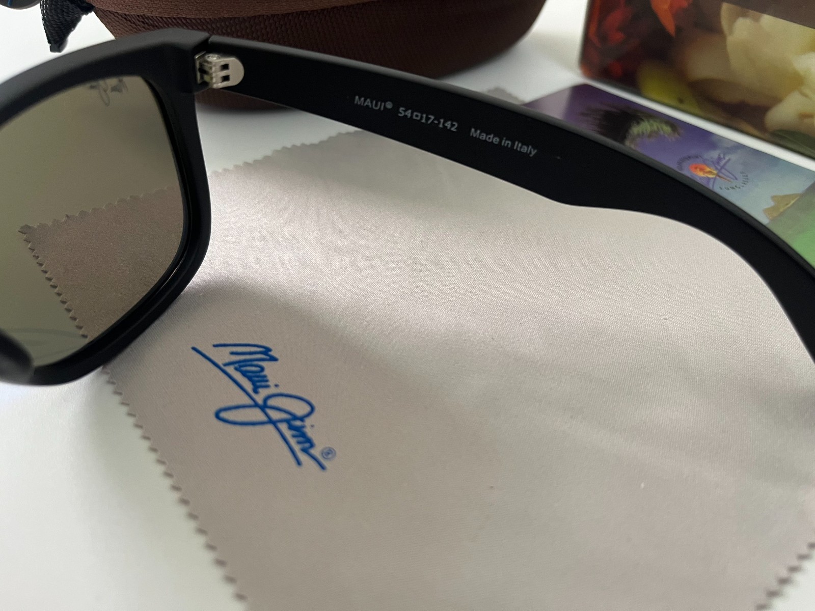 Maui Jim RED SANDS Matte Black Frame + Green Polarized Sunglasses