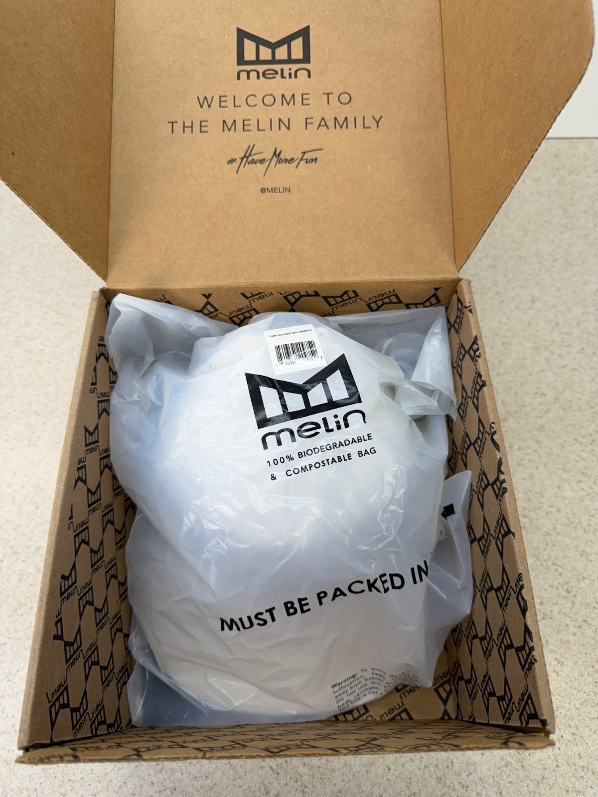 Limited Edition Melin Hydro Coronado Brick Hat WHWH – WHITE ON WHITE – XL