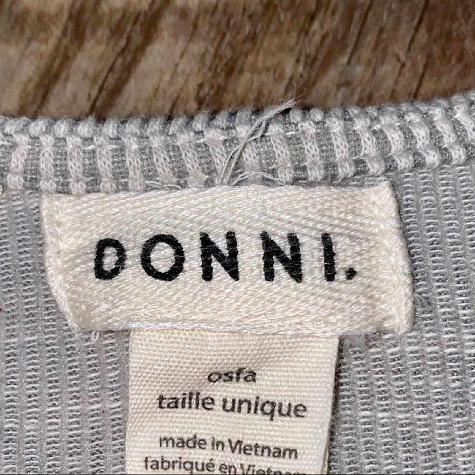 DONNI. Ribbed Lightweight Sweater Cardigan Jacket Coat in Sandwash OSFA
