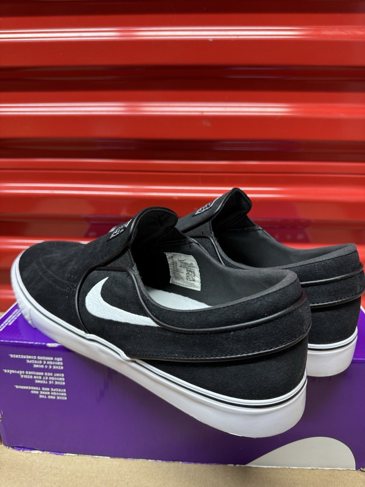 Nike SB Zoom Janoski+ Slip ‘Black White’ FN5893-001 Men’s Size 12 Shoes