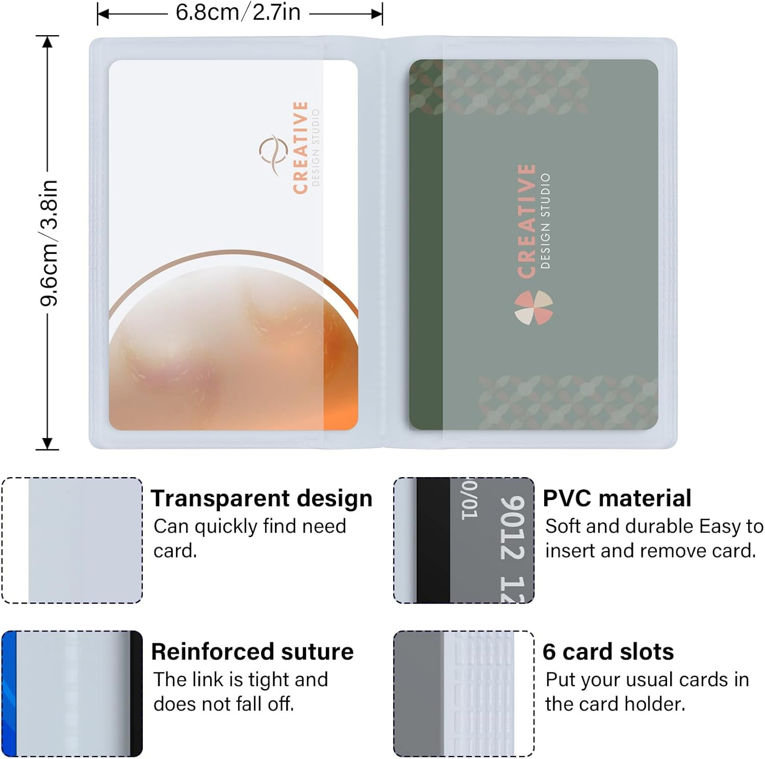 Men’S Nylon Trifold Wallet with 6 Page Wallet Insert, Ultra Thin and Security Wa