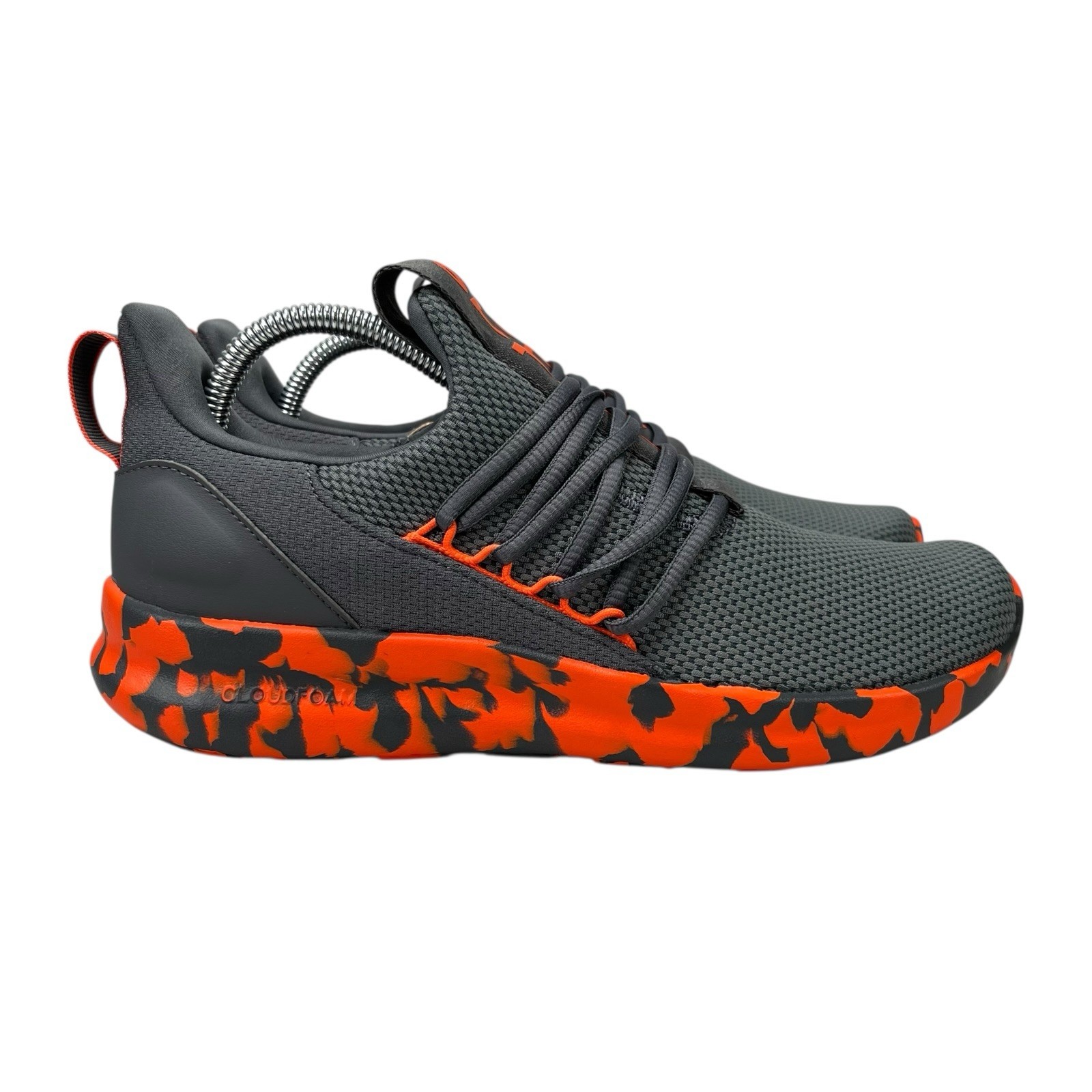 Adidas Lite Racer 7.0 Grey Semi Impact Orange Shoes JS0046 Men’s Sizes 8 – 12