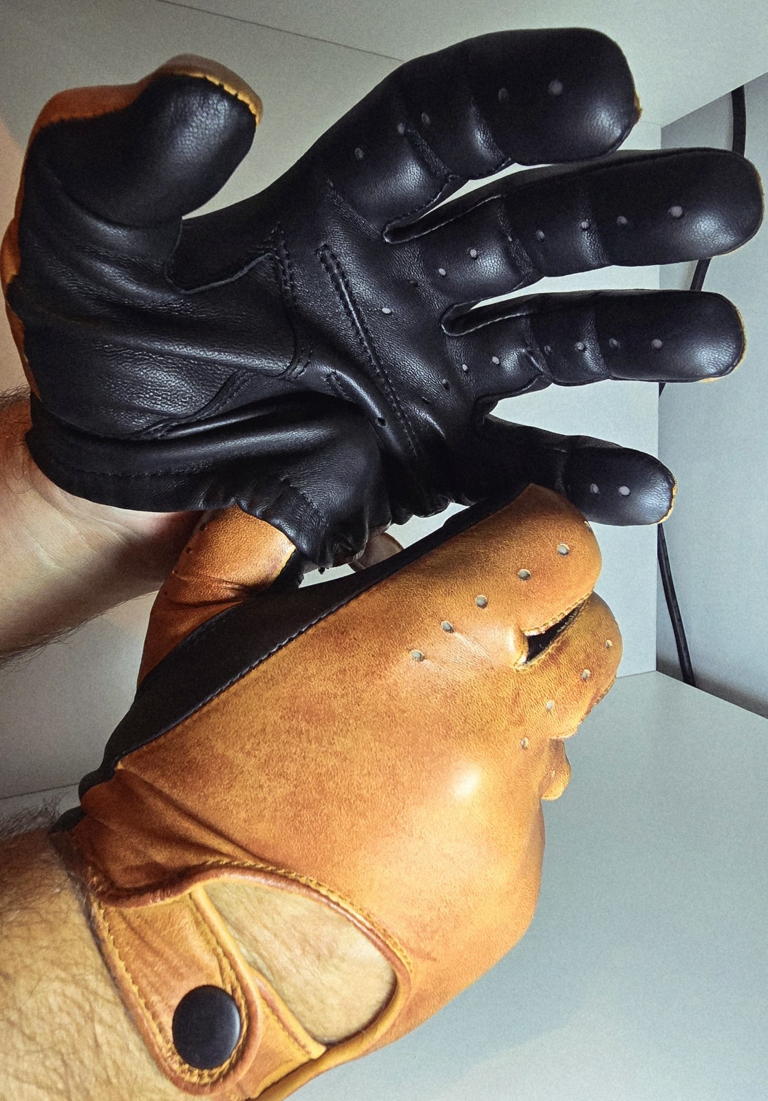 Leather Gloves 🧤 NEW thin Nappa Lambskin 🔥 thin driving gloves Police gloves