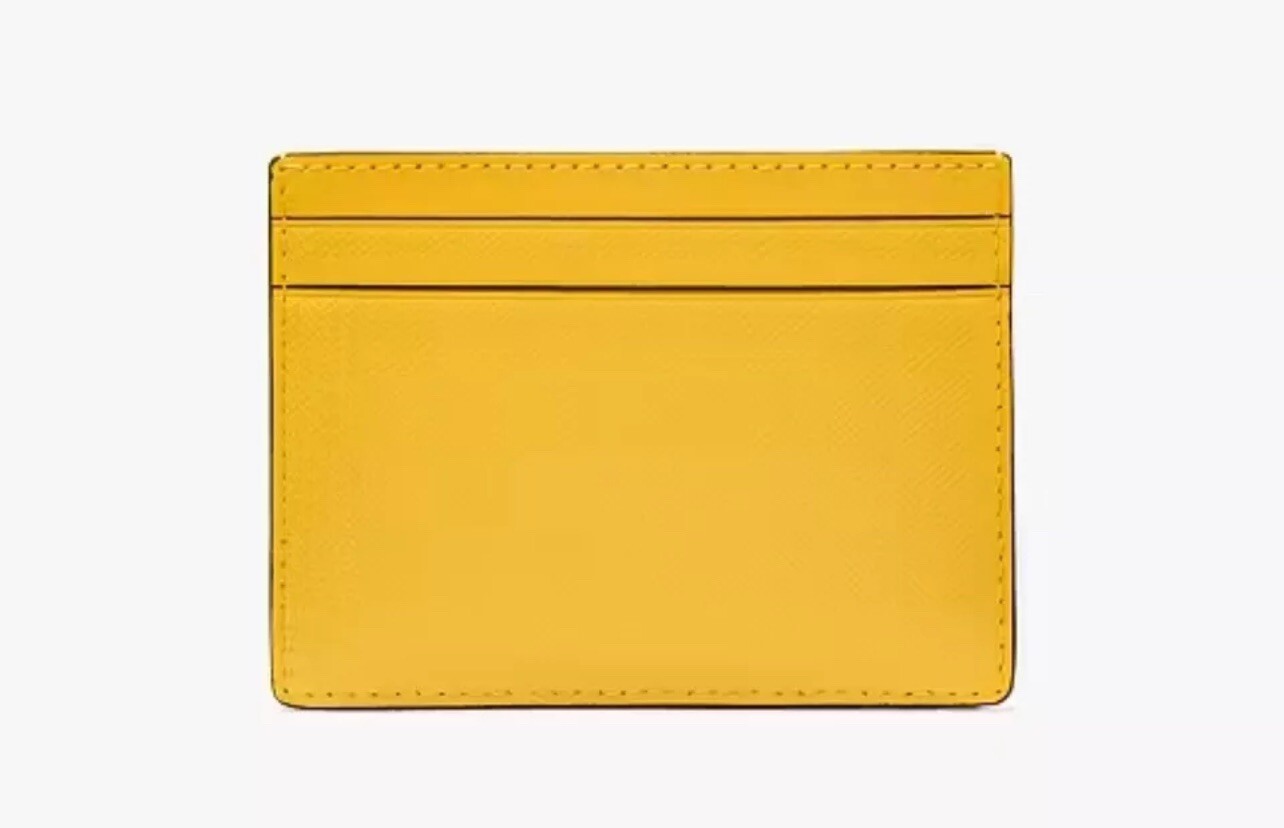 BRAND NEW! Kate Spade Daffodil Madison Small Slim Card Holder KI368 Retail $89