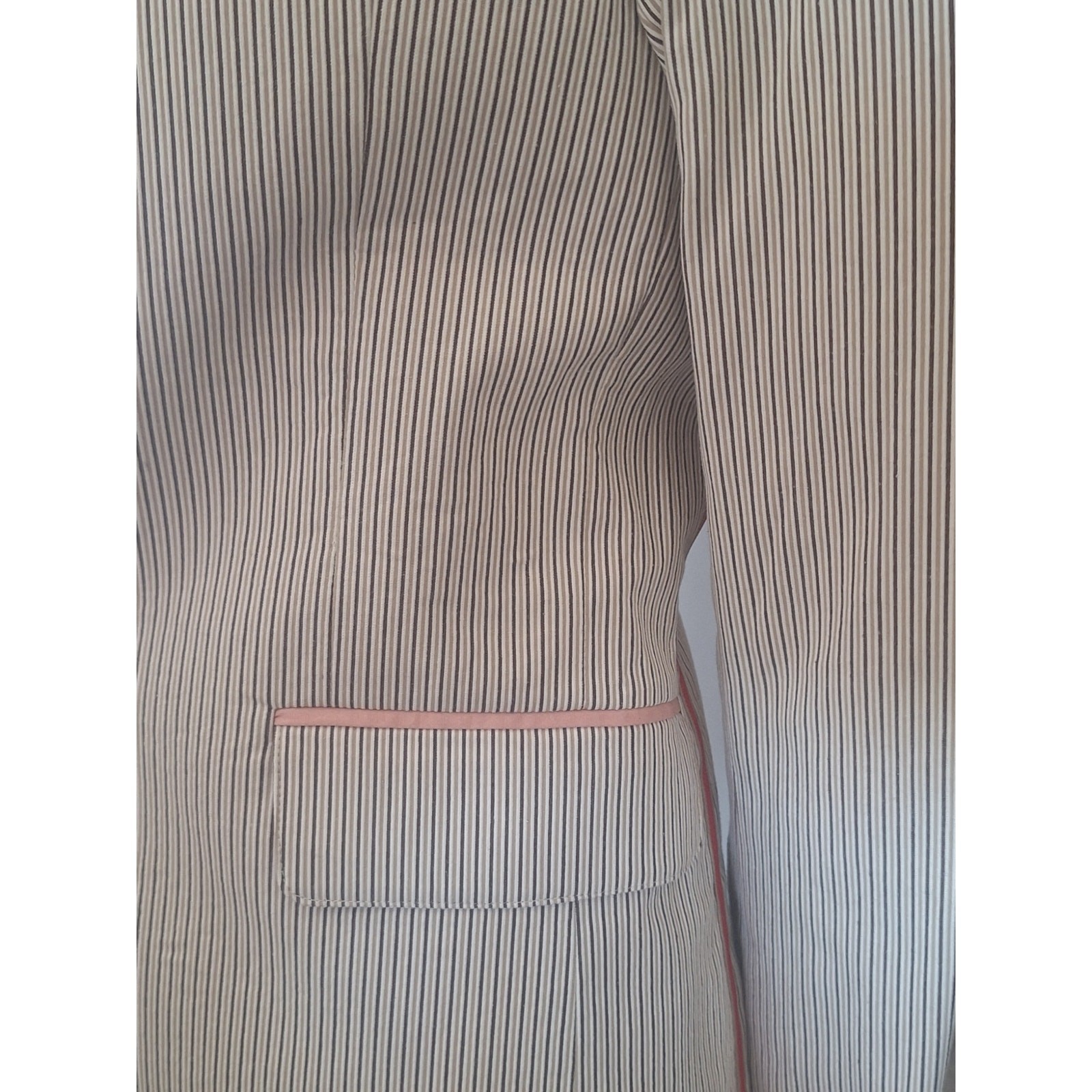 Modern Amusement Seersucker Sport Coat Blazer NWT Size S 100% Cotton MSRP $198