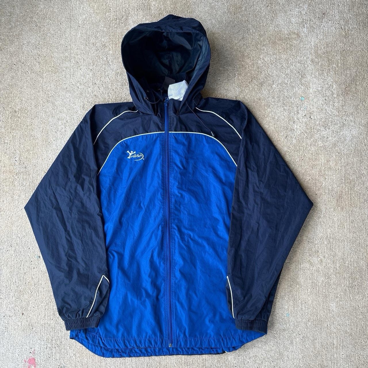 Vintage 90s Gorpcore Activewear Sportswear Hooded Windbreaker Track Jacket XXL