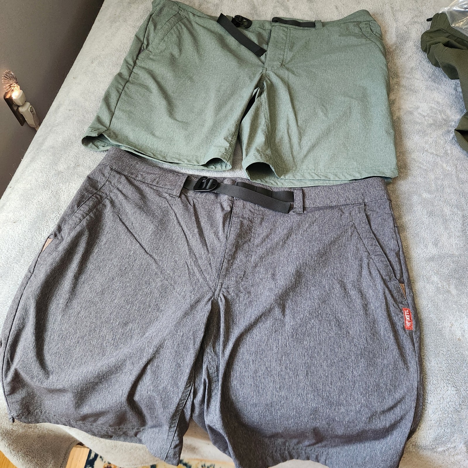 KETL Men’s Shorts virtue hybrid size XL 36-38 waist green grey