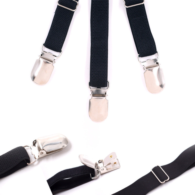 1 Pair Male Shirt Garters Stays Business Suspenders Braces Men’s Garter Belt