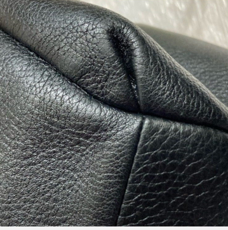 Coach Black Leather Phoebe Triple Compartment Bag