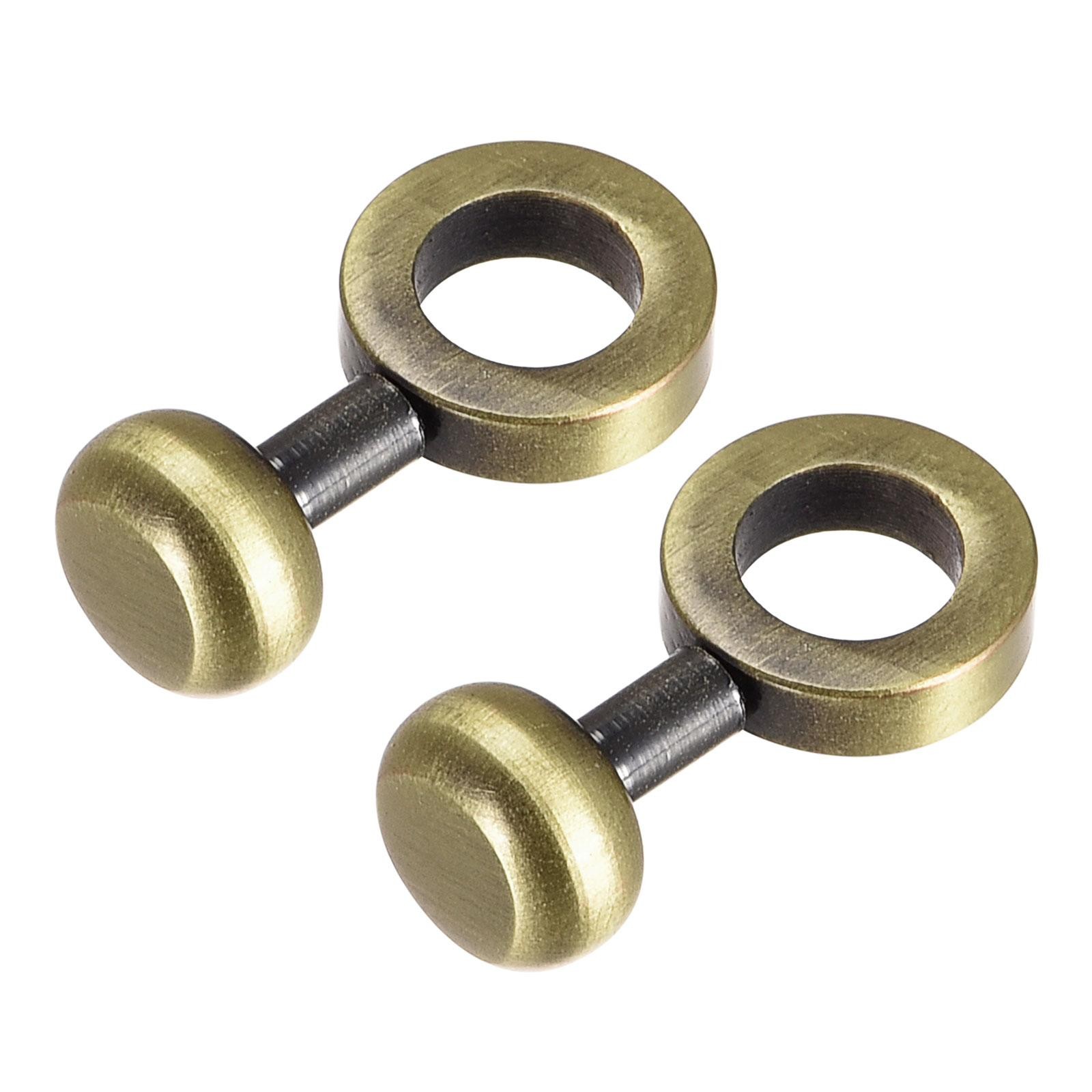 2Pcs Zipper Insert Buckle Purse Bag Chain Strap Connective Clip Buckles, Bronze