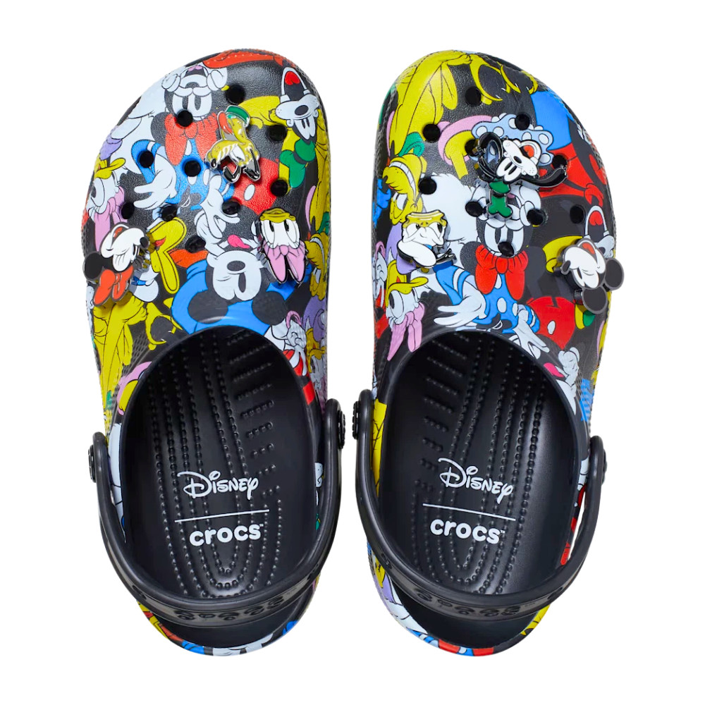 Crocs Unisex-Adult Disney Mickey Mouse Clogs Mickey/Friends Black 9M/11W – NEW