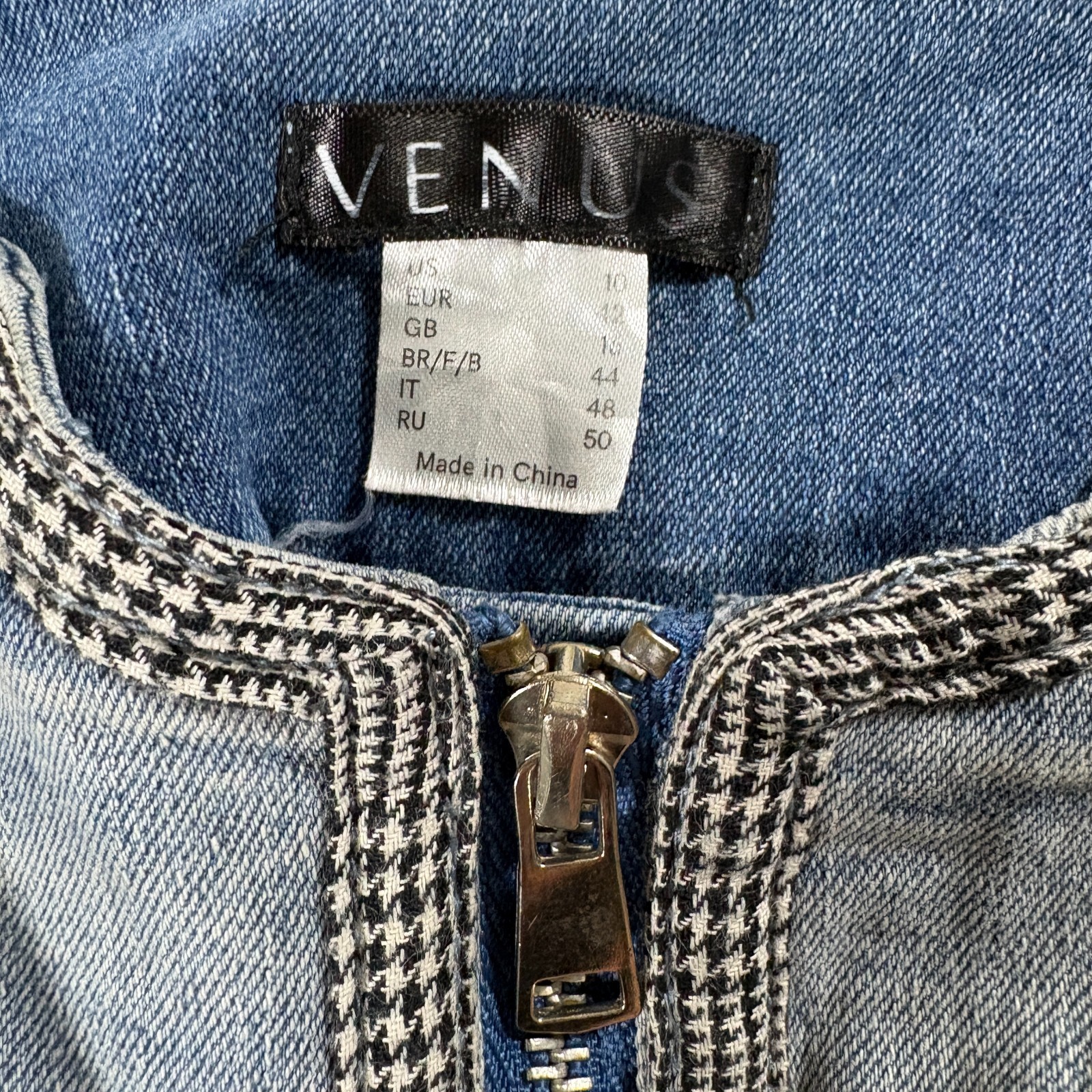 High Rise Front Zip Skinny Jeans Stretch Womens Tag L Fits Like 30X28 Light Wash