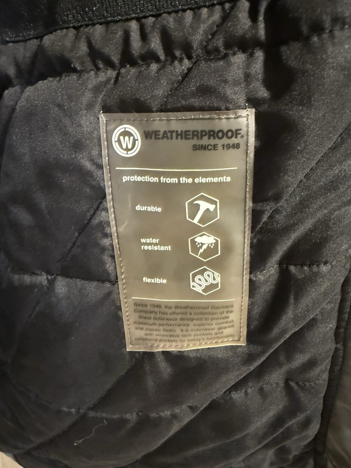 Weatherproof 3XL Men’s Warm Multi Layer Jacket with Hood Gray and Black
