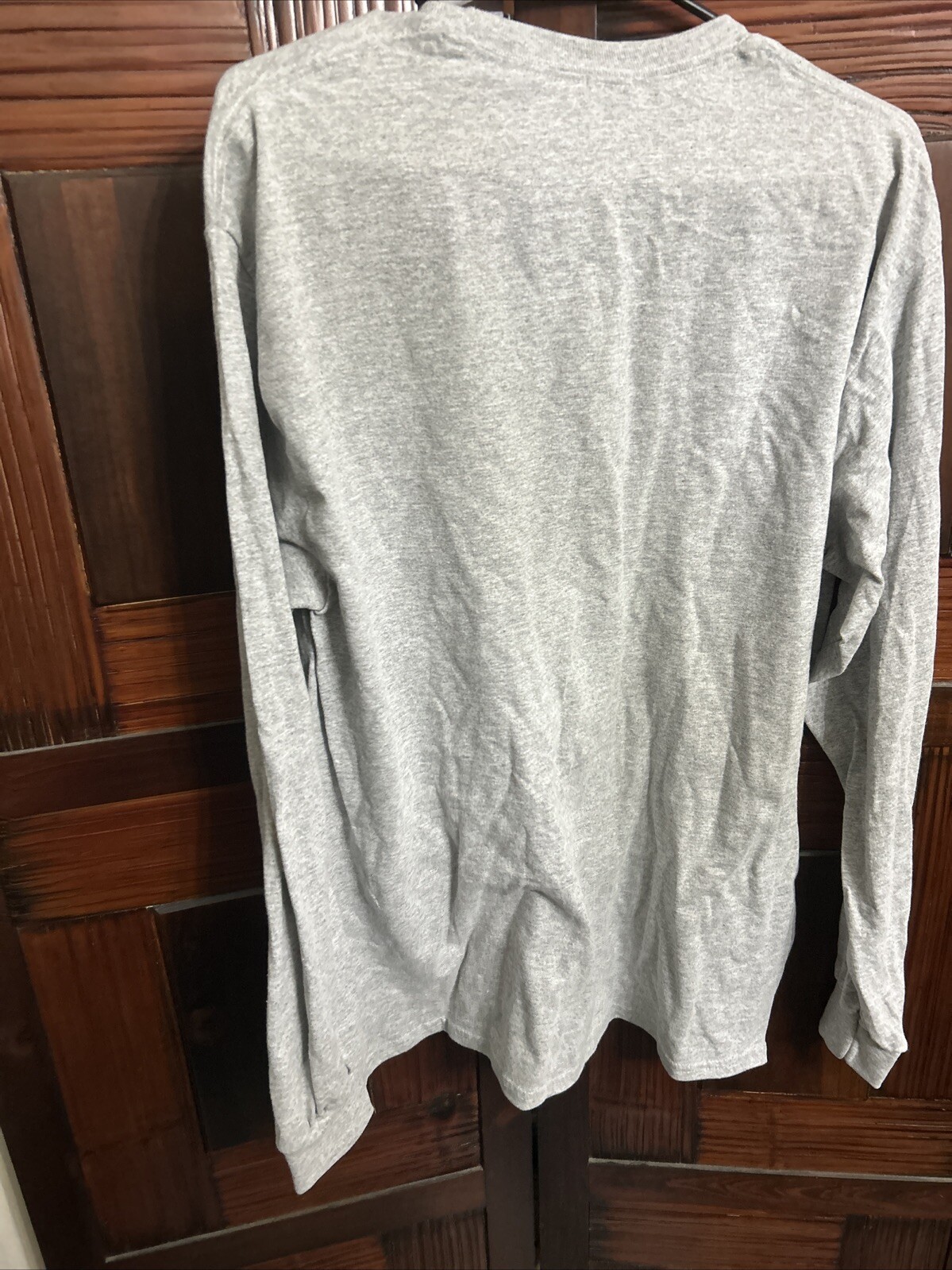 Gildan G540 Men’s Heavy Cotton Preshrunk T Shirt Long Sleeve Cash Gray Large