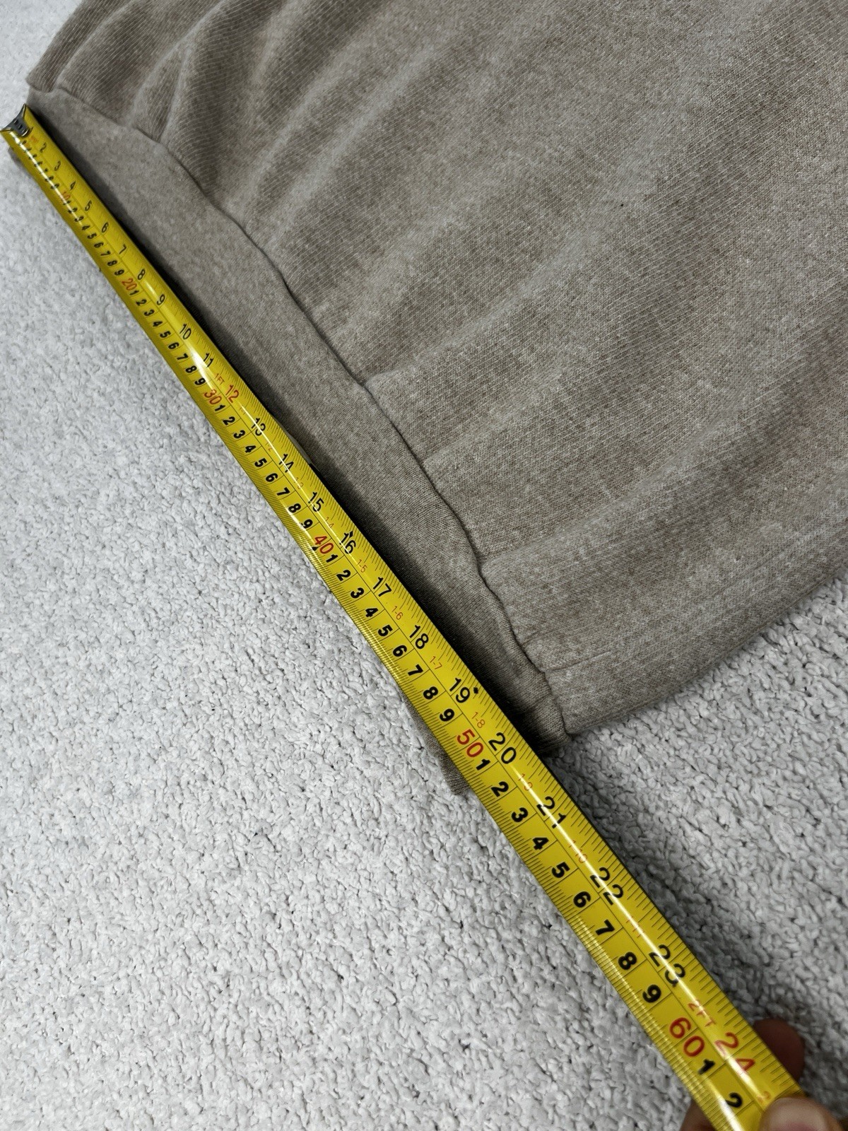 Sun Triangle Sweatshirt Mens L Catalina Island Ribbed Tan Beige Made in USA VTG