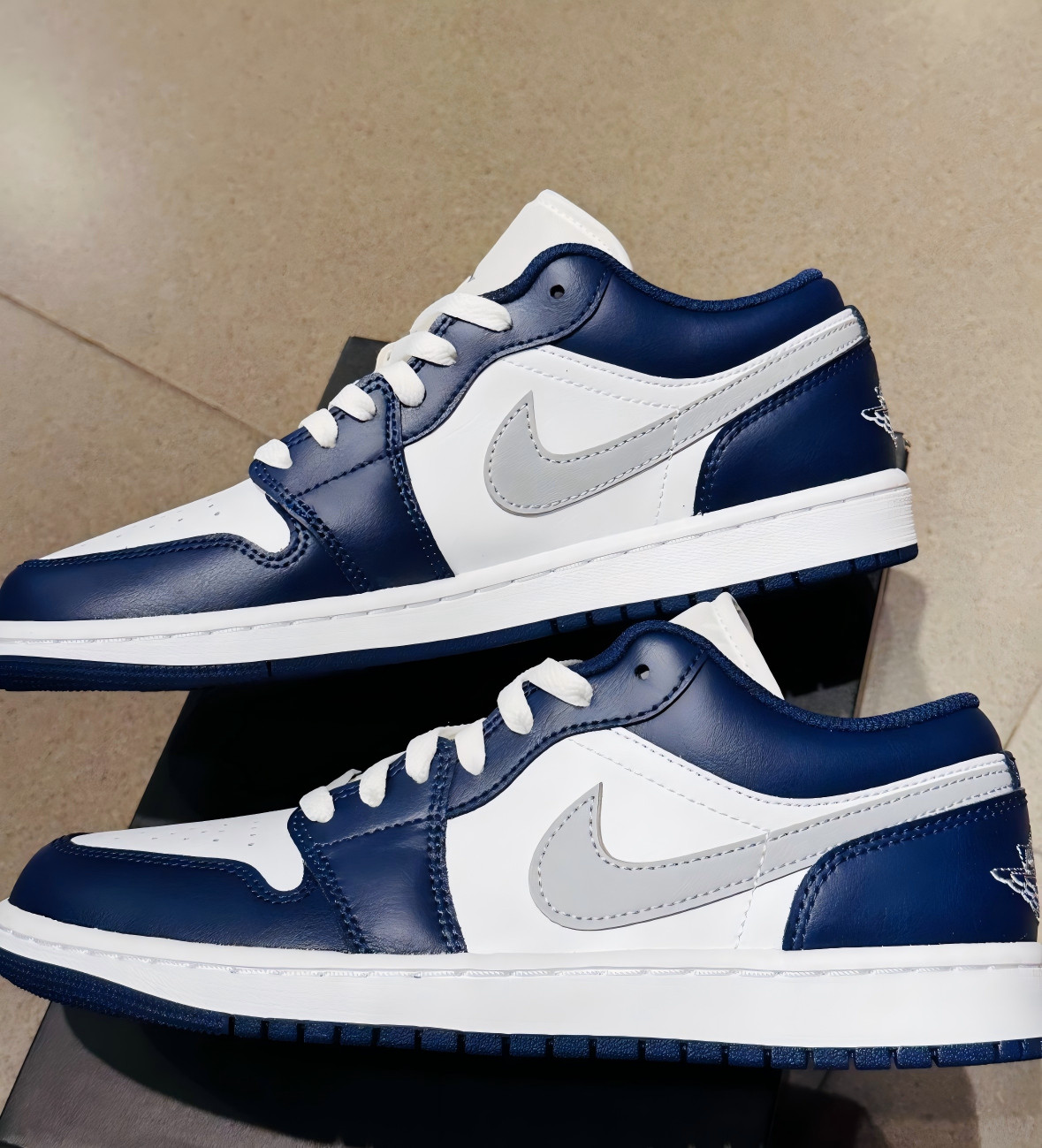 Jordan 1 Low “White/Blue” Men’s Retro Sneakers-AJ1 Low OG Style